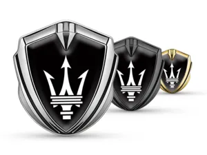 Maserati Badge Autoadesivo Stile Pro Finitura Lega